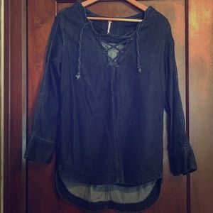FREE PEOPLE DENIM TUNIC